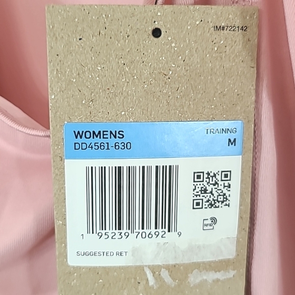*NWT* NIKE Women's Pink Training Adjustable T-Back Tank w/Front Logo, size M - Picture 6 of 7